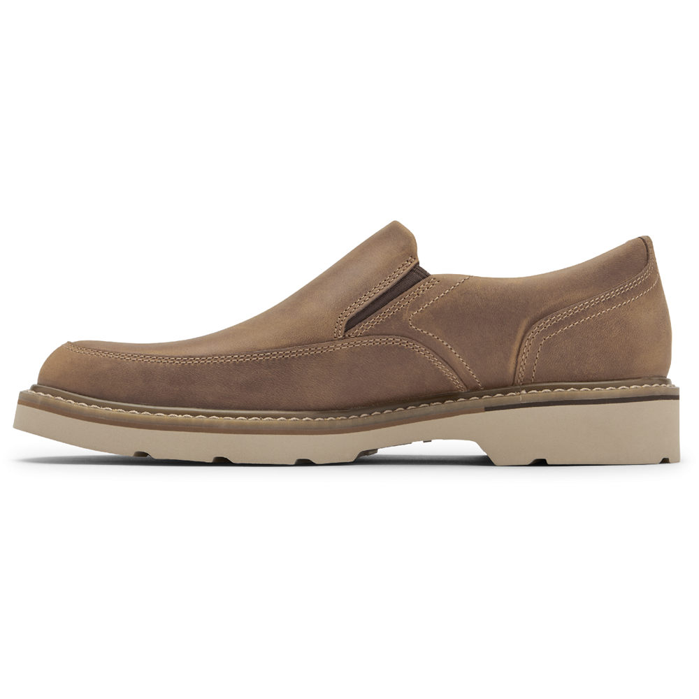 Sapato Vela Rockport Homem Caqui - Charlee Waterproof - 34897SZAU